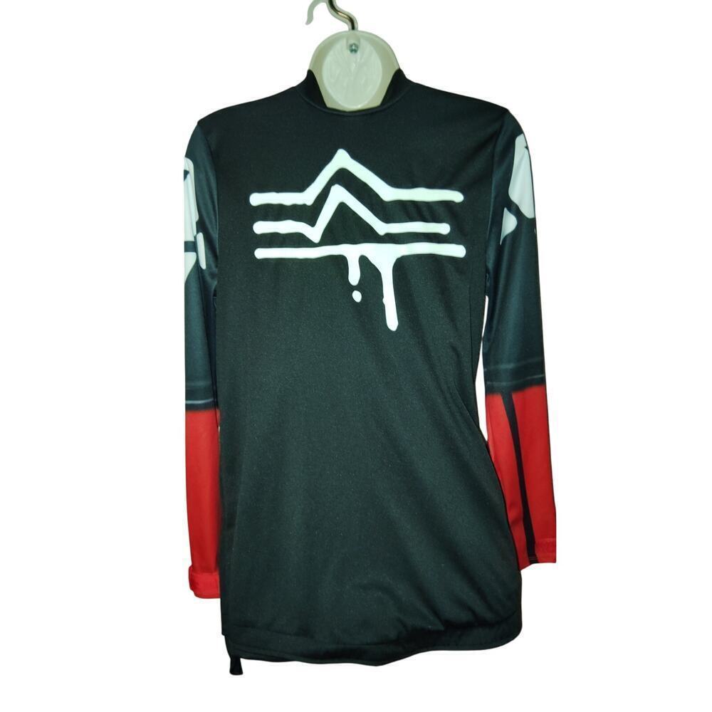 Fortnite XLord Long sleeve Shirt Teen Spirit Costume Black and Red